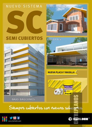 Durlock SC semicubiertos